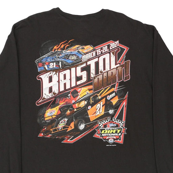 Pre-Loved black Bristol Dirt Nationals Delta Long Sleeve T-Shirt - mens xx-large