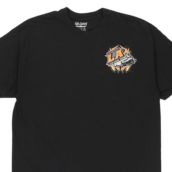 Vintage black LA Late Model Series Gildan T-Shirt - mens x-large