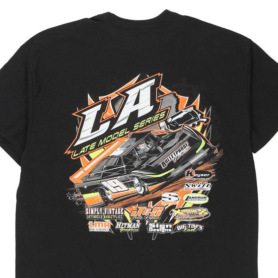 Vintage black LA Late Model Series Gildan T-Shirt - mens x-large