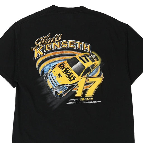 Vintage black Matt Kenseth 17 Tennessee River T-Shirt - mens large