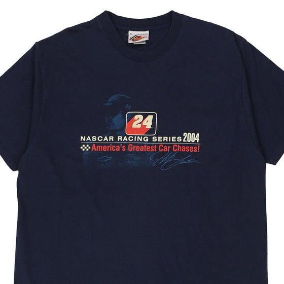 Vintage navy Nascar Racing Series 2004 Winners Circle T-Shirt - mens x-large