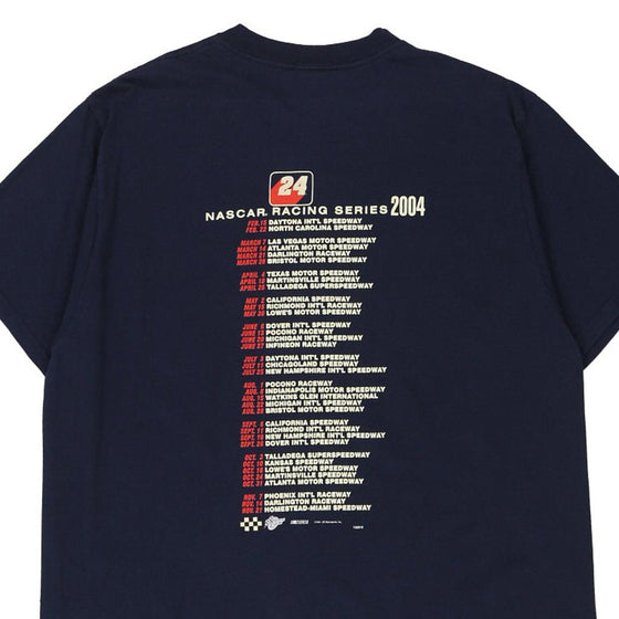 Vintage navy Nascar Racing Series 2004 Winners Circle T-Shirt - mens x-large