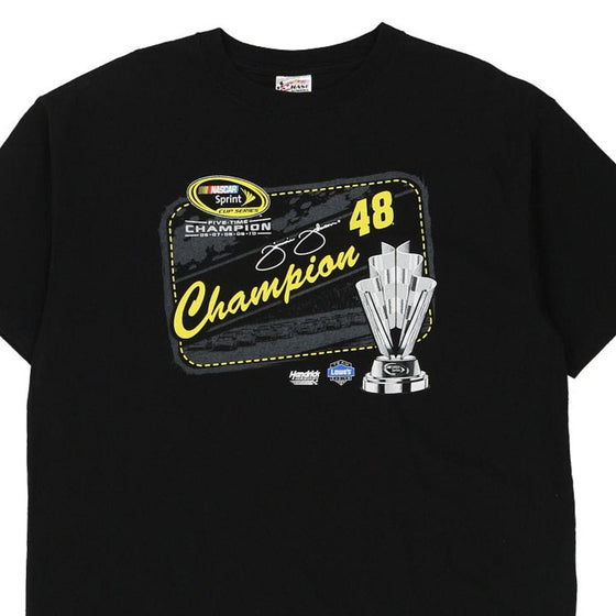 Vintage black Jimmie Johnson 48 Chase Authentics T-Shirt - mens x-large