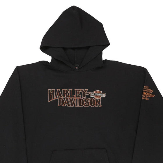 Vintage black Doc's Winsconsin Harley Davidson Hoodie - mens xx-large