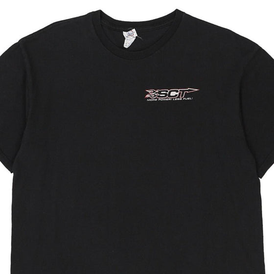 Vintage black Valerie Clements Racing  Delta T-Shirt - mens large