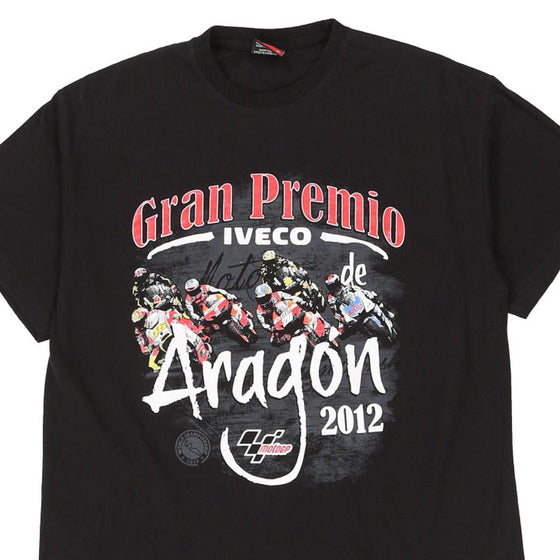 Pre-Loved black Gran Premio, Aragon 2012 Motogp T-Shirt - mens medium