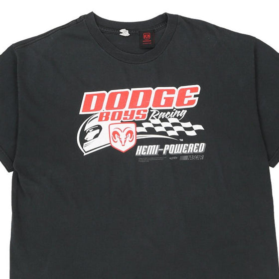 Vintage black Dodge Racing Alstyle T-Shirt - mens x-large