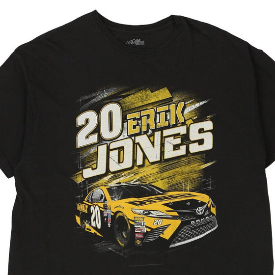 Vintage black Erik Jones 20 Joe Gibbs Racing T-Shirt - mens xx-large