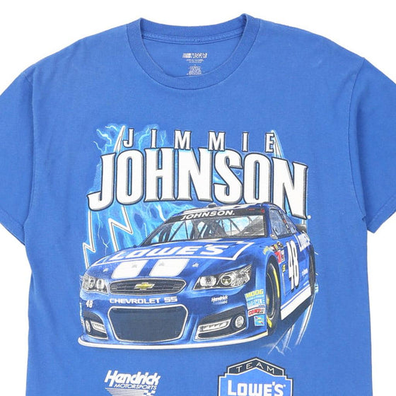 Vintage blue Jimmie Johnson 48 Nascar T-Shirt - mens large