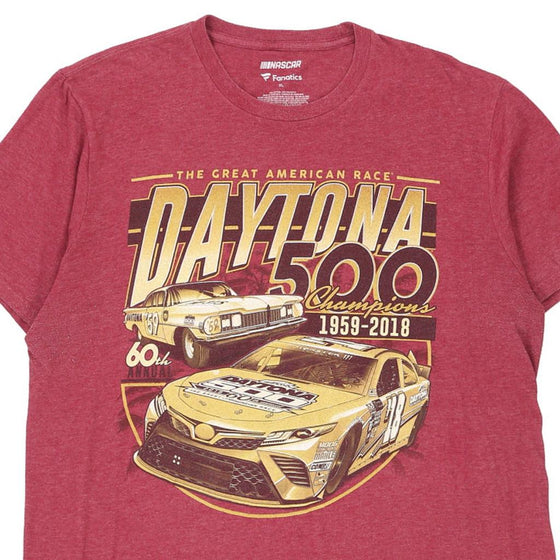 Pre-Loved red Daytona 500 2018 Fanatics T-Shirt - mens x-large