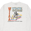 Vintage grey Single Stitch WIAA State Cross Country Wisconsin Rapids 1993 Oneita Long Sleeve T-Shirt - mens x-large