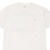 Vintage white Single Stitch Made in USA Aveda Oneita T-Shirt - mens x-large