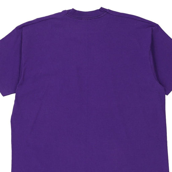 Vintage purple Single Stitch Made in USA Bvd T-Shirt - mens x-large