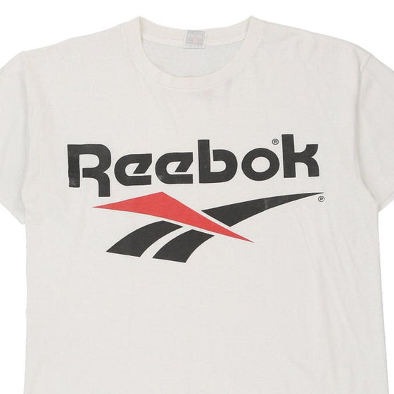 Vintage white Bootleg Reebok T-Shirt - mens large