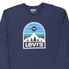 Vintage navy Levis Long Sleeve T-Shirt - mens xx-large