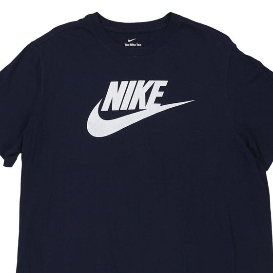 Vintage navy Nike T-Shirt - mens x-large