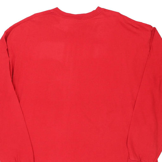 Vintage red Adidas Long Sleeve T-Shirt - mens x-large