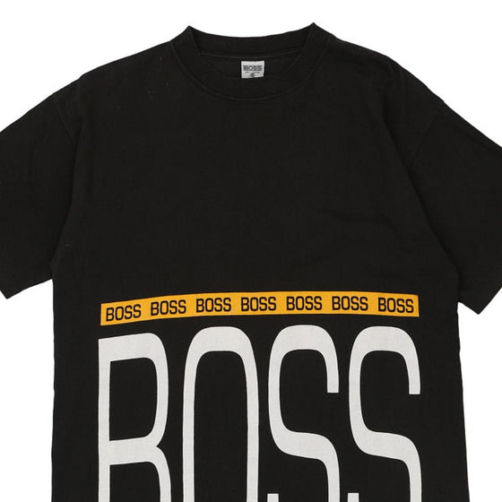 Vintage black Made in USA Boss T-Shirt - mens x-large