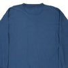 Vintage blue Henley Levis Long Sleeve T-Shirt - mens x-large