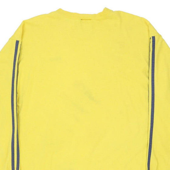 Vintage yellow Adidas Long Sleeve T-Shirt - mens large