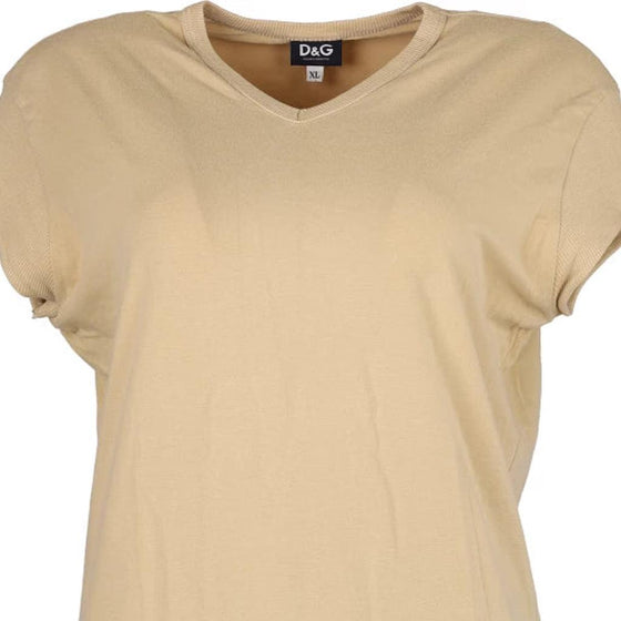 Vintage beige Dolce & Gabbana T-Shirt - womens x-large