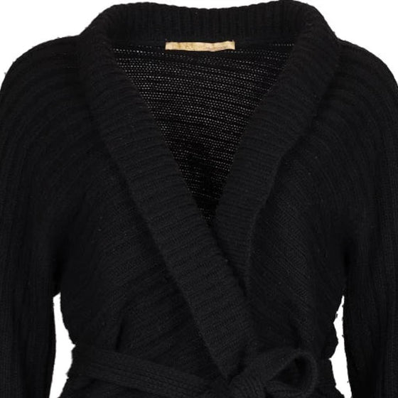 Vintage black Class Roberto Cavalli Cardigan - womens large