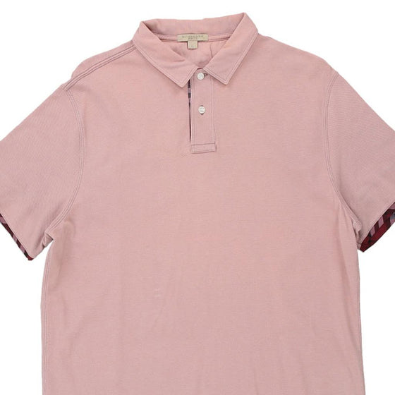 Vintage pink Burberry Brit Polo Shirt - mens x-large