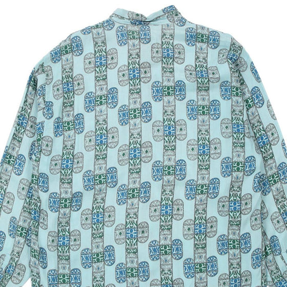 Vintage blue Mak Uno Patterned Shirt - mens large