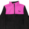 Vintage block colour Fila Fleece - womens small