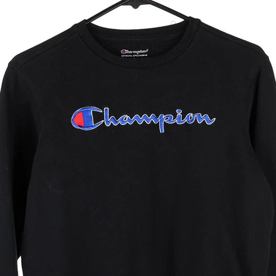 Vintage black Age 12-13 Champion Sweatshirt - girls large