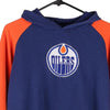 Vintage blue Edmonton Oilers Nhl Hoodie - womens medium