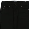 Armani Jeans Trousers - 32W UK 12 Black Cotton Blend