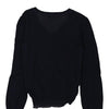 Armani Jeans V-neck Jumper - Medium Navy Wool Blend