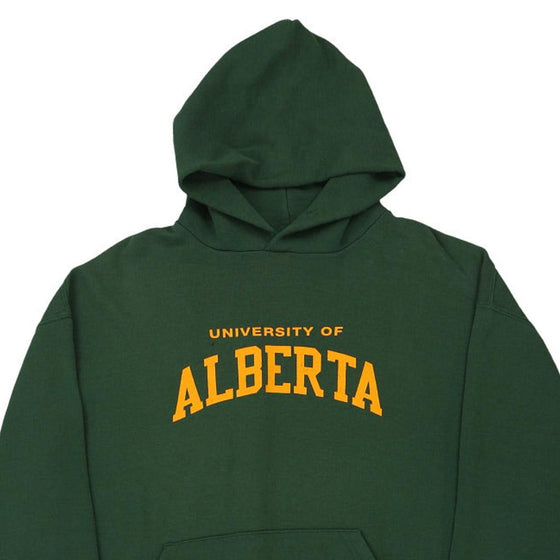 Vintage green University of Alberta Russell Athletic Hoodie - mens large