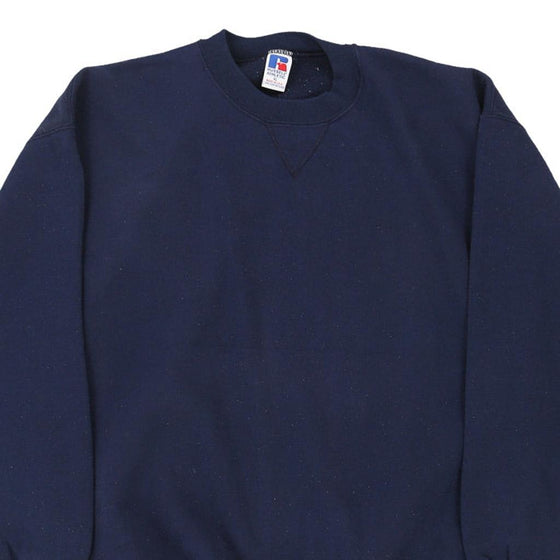 Vintage navy Russell Athletic Sweatshirt - mens x-large