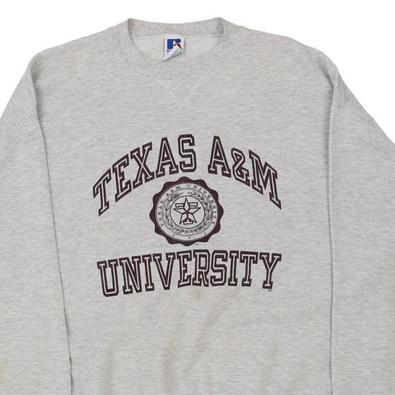 Vintage grey Made in USA Texas A&M University Russell Athletic Sweatshirt - mens x-large