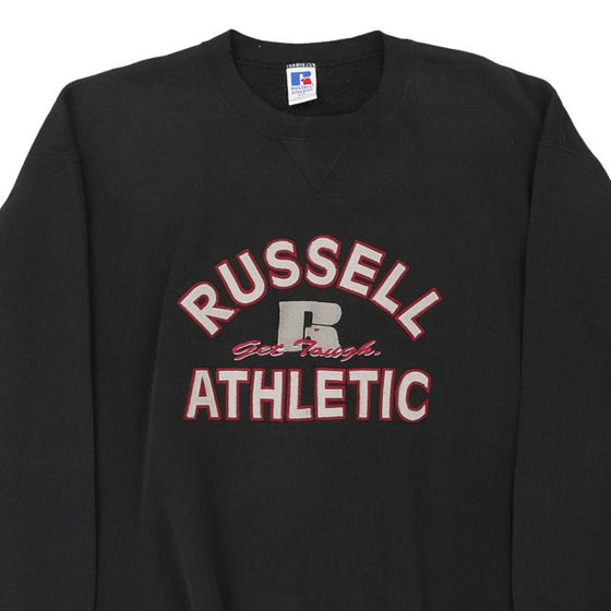 Vintage black Russell Athletic Sweatshirt - mens xx-large