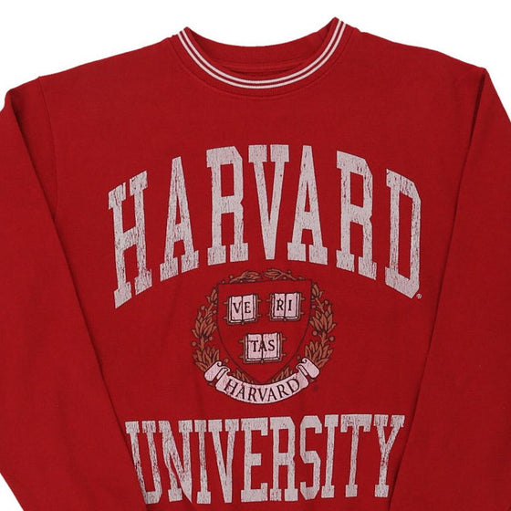 Vintage red Harvard University Veritas Sweatshirt - mens medium