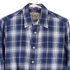 Vintage blue 40 Weft Flannel Shirt - mens large