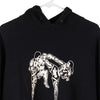 Vintage black Fruit Of The Loom Hoodie - mens x-large