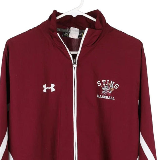 Vintage burgundy Sting Baseball Under Armour Jacket - mens large