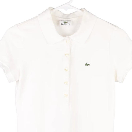 Vintage white Lacoste Polo Shirt - womens small