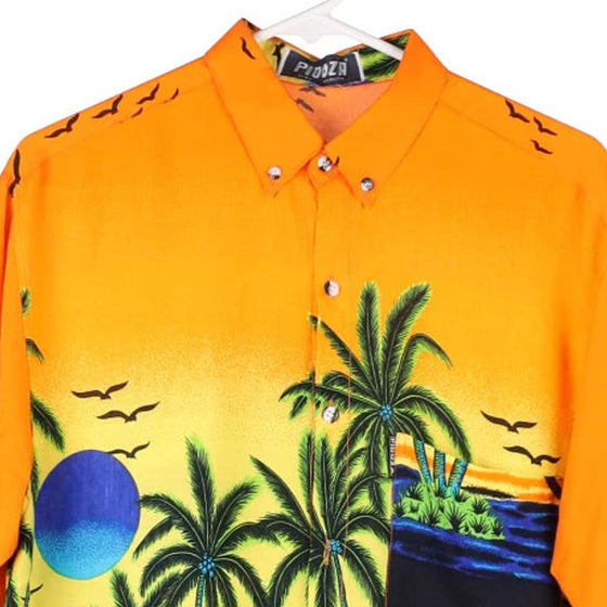 Vintage orange Pidoza Hawaiian Shirt - mens large