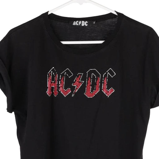 Vintage black Ac/Dc T-Shirt - womens large