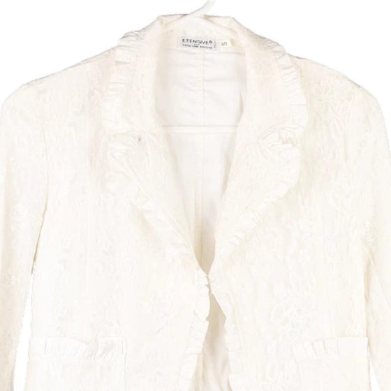 Vintage cream Etensive Jacket - womens large