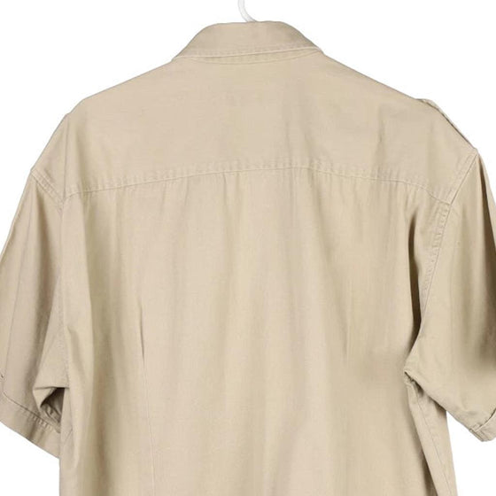 Vintage beige Kompressor Short Sleeve Shirt - mens x-large