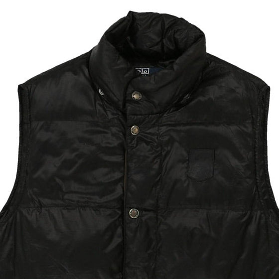 Vintage black Polo Ralph Lauren Gilet - mens small