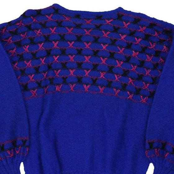 Vintage blue Giente Fe Jumper - womens medium