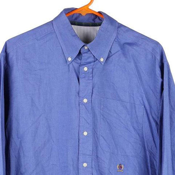 Vintage blue Bootleg Tommy Hilfiger Shirt - mens xx-large