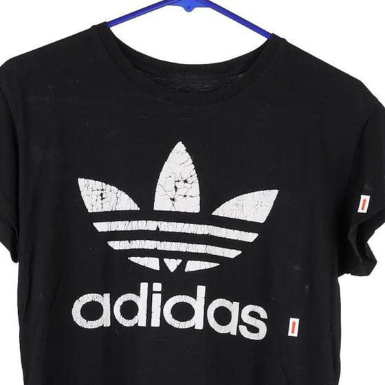 Vintage black Bootleg Adidas T-Shirt - womens medium